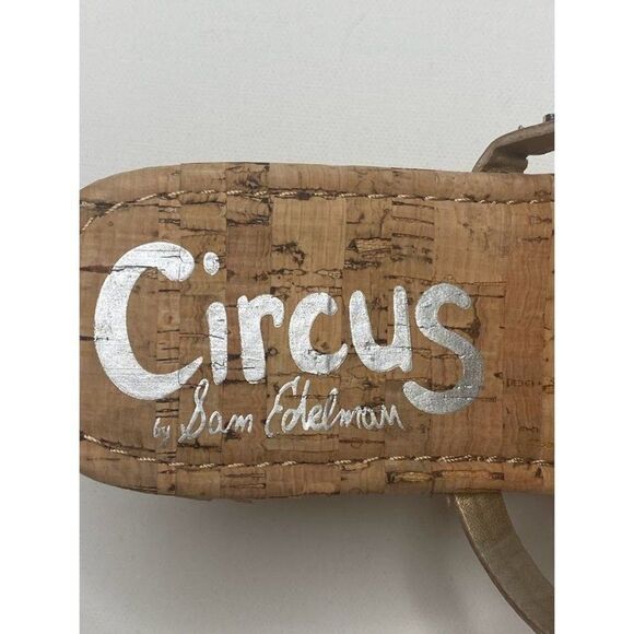 Circus Sam Edelman Cork Platform Wedge Sandals Shoe Women's‎ 6.5 Rocky Rose Gold - Picture 4 of 9